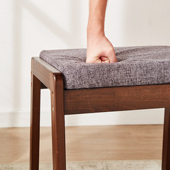 Solid wood household dining table and stools, stackable soft-packed square stools, benches, makeup and dressing stools, small benches, wooden stools