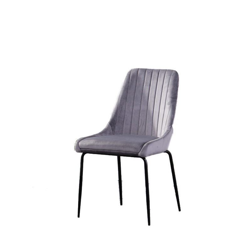 Comfortable Design Luxury Navy Blue Multi Color Velvet Kitchen Dining Chair with Metal Legs