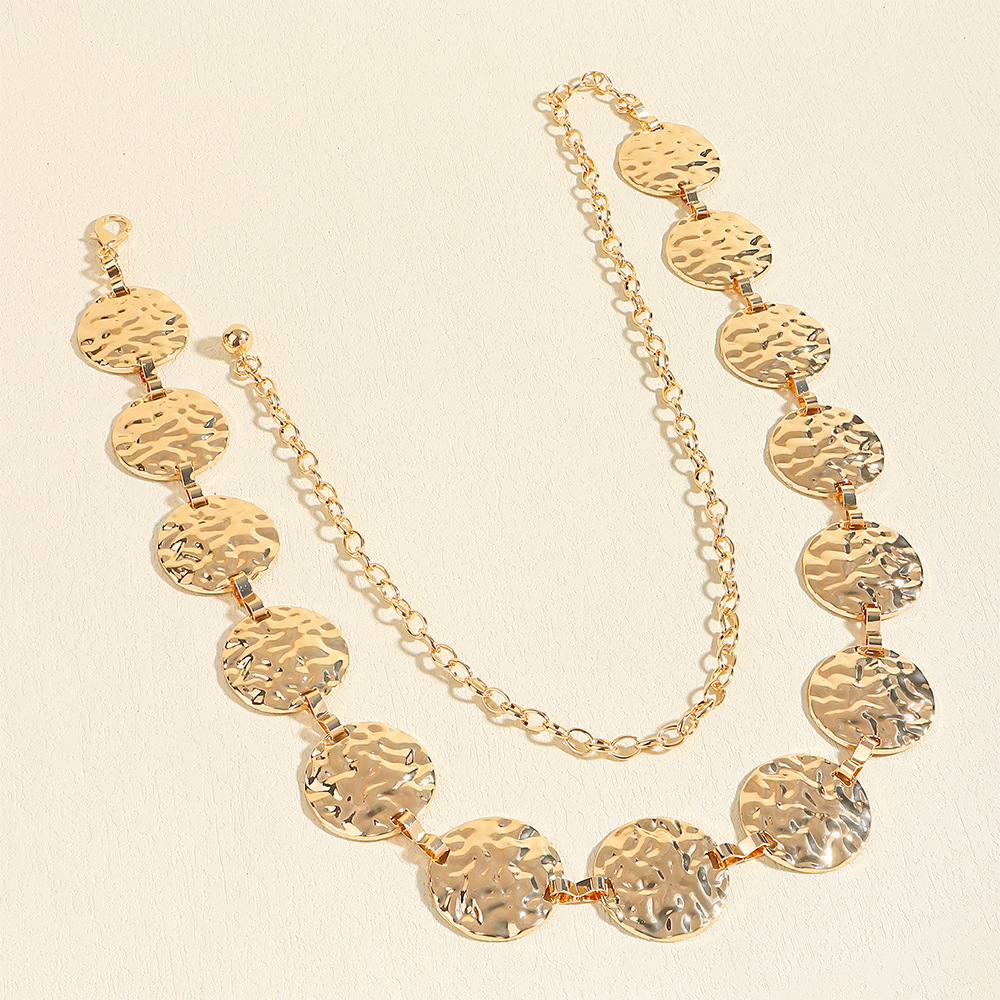 90g Weight Waist Chain Classification 1 Piece Quantity Holiday, Daily Occasion Metal Material Circle, Round, Belt Pattern Summer Season Women's Gender Retro Style Retro Circle Round Belt Metal Women's Chain Belts 8