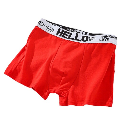 Underwear Men's Chaoyang District Mid-waist Boys' Boxer Briefs Sports Breathable Loose Large Size Boxer Briefs