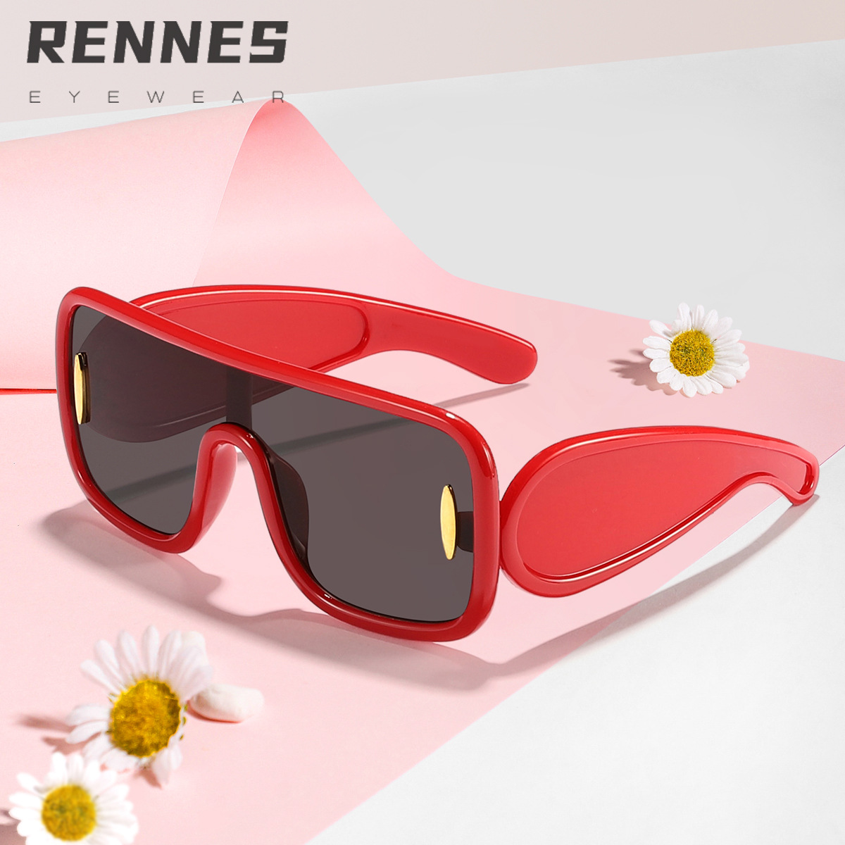 Nuevas gafas de sol para exteriores con montura grande y montura grande para niños transfronteriza