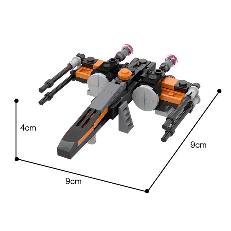 Конструктор LEGO, космический истребитель, небольшой набор, масштаб 1:125