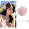 6007 mesh flower hair clip-pink