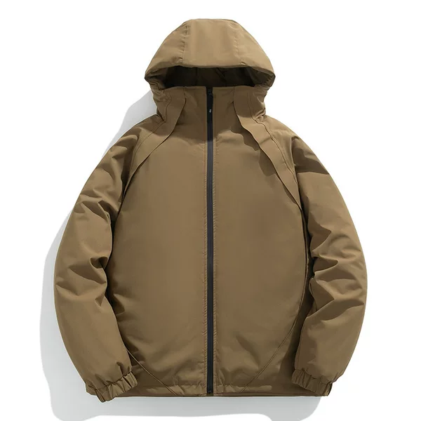 Warm cotton-padded jackets for men and women, winter cotton-padded coats, new autumn and winter styles for couples and students, faux two-piece puffer jackets