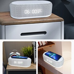 プライベートモデル四合一無線充電器目覚まし時計温度無線充電器15無線充電器