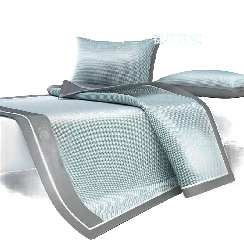 Nueva ropa de cama de seda de hielo fresca de verano, cubierta de cama, cubierta protectora de colchón, cubierta de cama, sábana todo incluido, juego de tres piezas nuevo