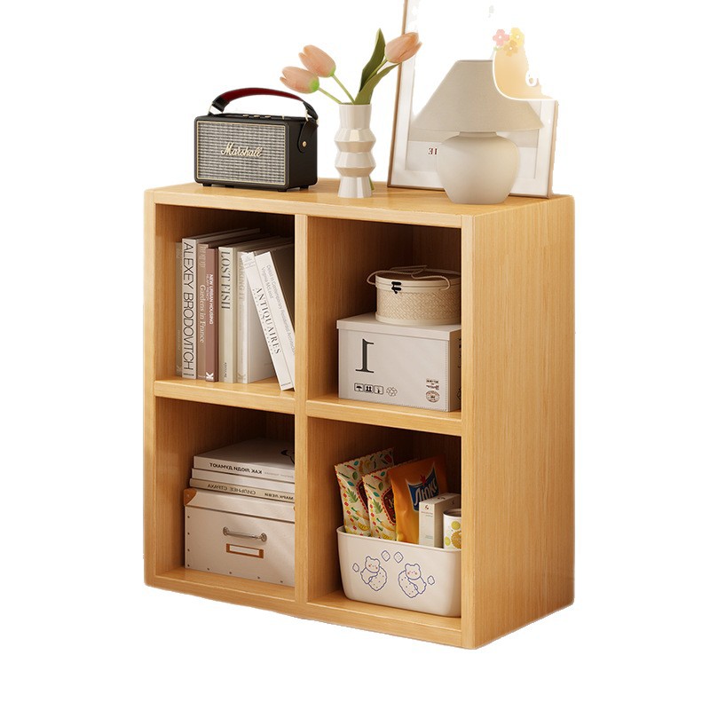 Estante de libro Estante de piso Estante de estantería sala de estar integrada contra la pared Estante de almacenamiento armario de almacenamiento dormitorio medio rodeado gabinete de celosía