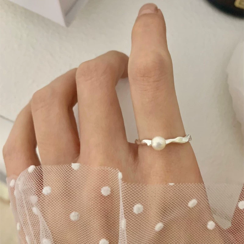 Accessory, nail decoration, small design ring, elastic strap, high-quality style, simple and elegant design