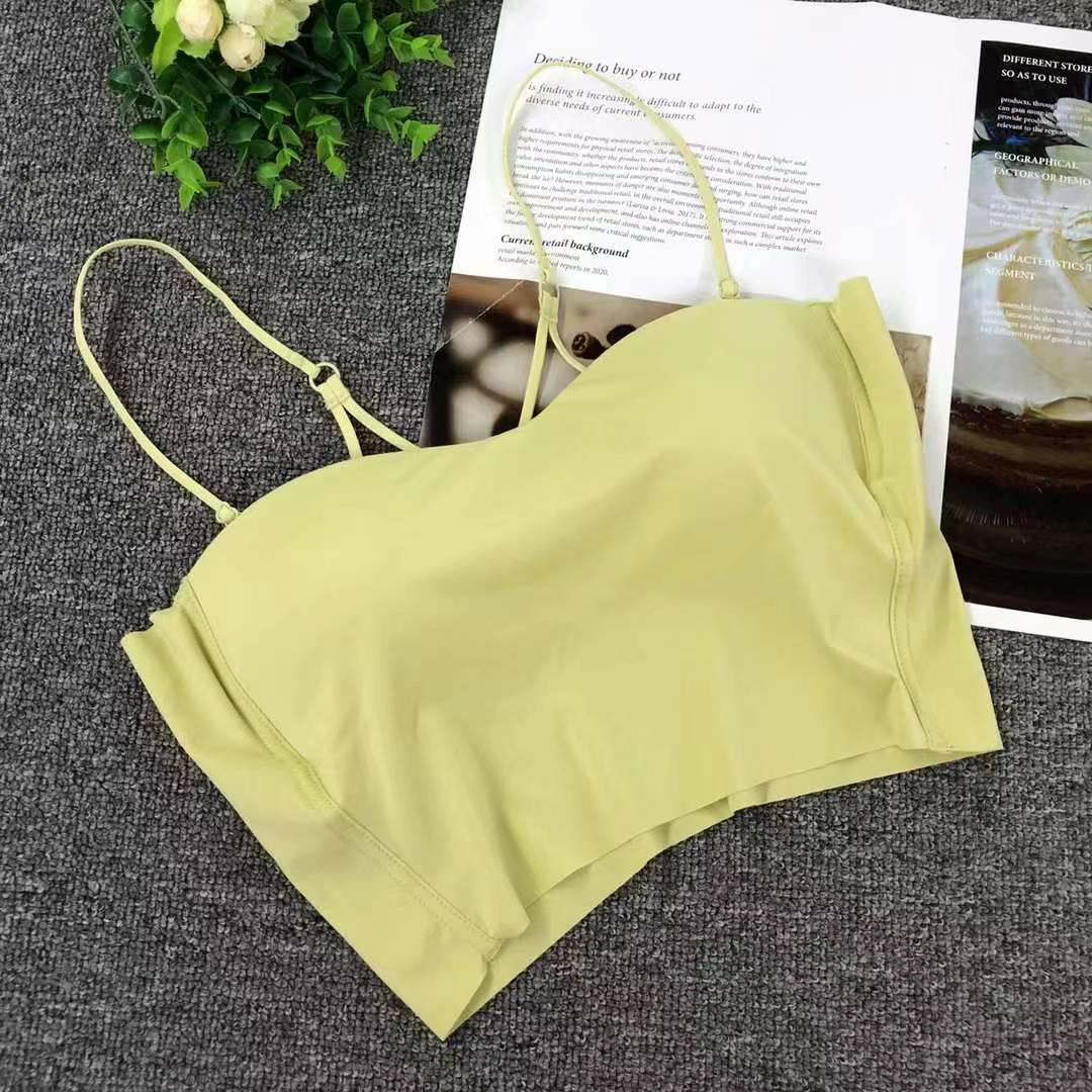 Nueva taza de látex sin marcas de alta calidad, chaleco de dama sin anillo de acero, bra de yoga, ropa interior deportiva, mujer al por mayor
