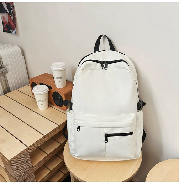 Men's backpack, Japanese capacious shoulder bag for traveling for leisure, school bag, simple and elegant design, for secondary school, for teenagers, for students