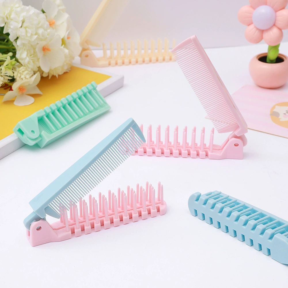 Складная расческа для детей Детская девочка узорная линия распределения волос Специальная детская портативная расческа волос артефакт
