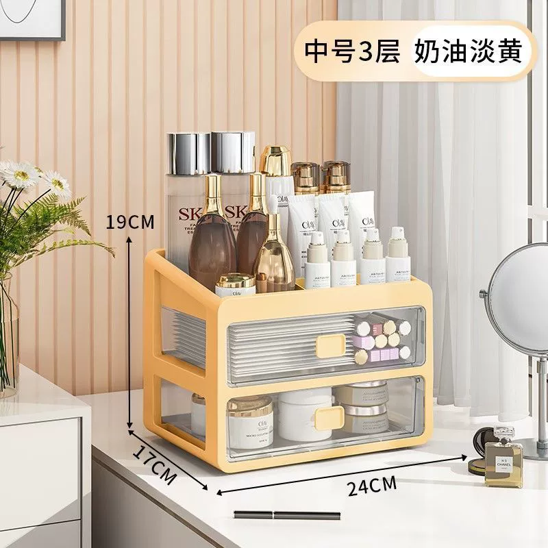 Cosmetic table transparent storage box, lipstick, dressing table, makeup box