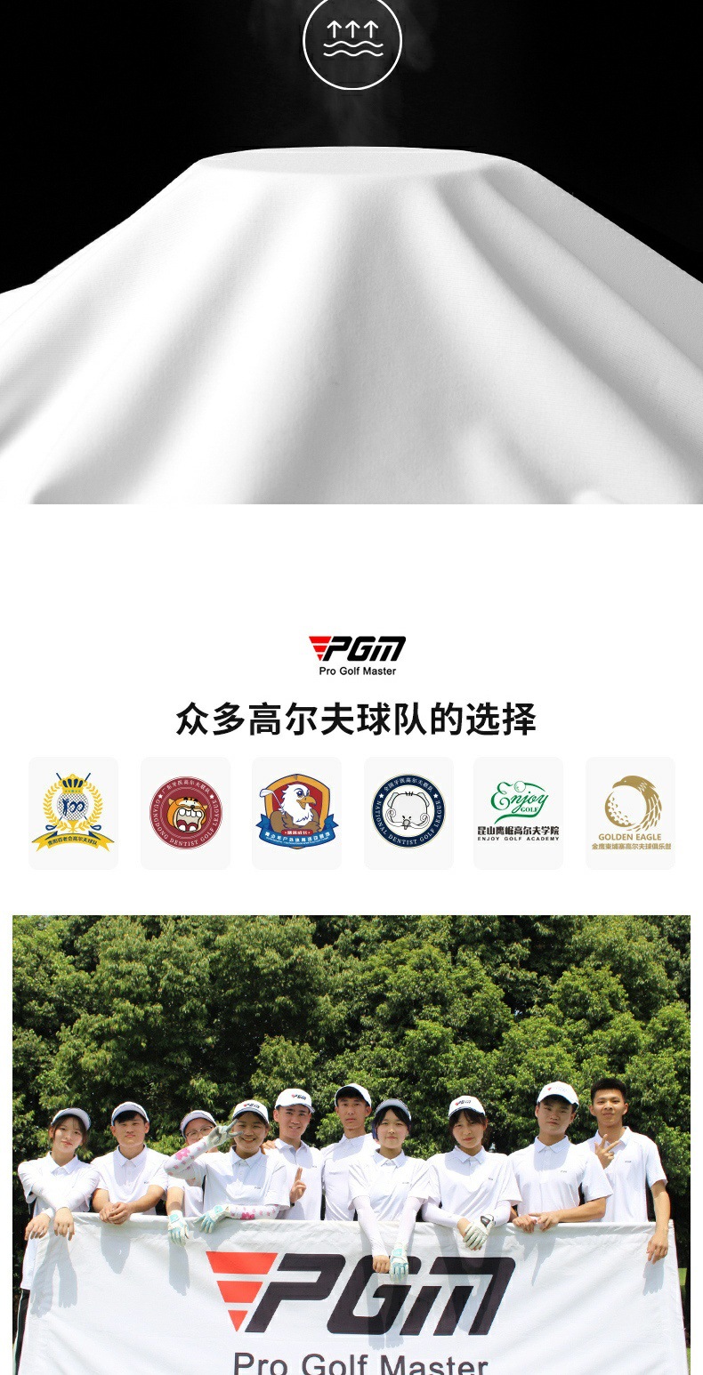 Áo phông dài tay bé gái đồng phục đội chơi gôn — YF664-Trắng bé gái dài tay, YF664-bé gái màu hồng dài tay, YF664-Màu xanh hải quân bé gái dài tay chi tiết 6