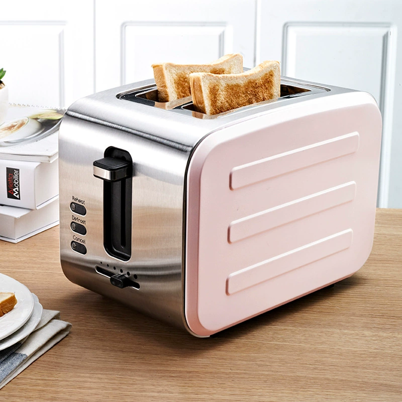 Seideltoor Toaster 304 stainless steel breakfast toaster home small automatic 2-slice bread smart oven