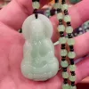 Guanyin light green + round bead chain