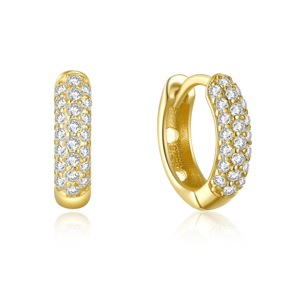 Nueva moda transfronteriza s925 plata esterlina multi-fila pendientes de diamantes clásicos pendientes de temperamento de moda pendientes