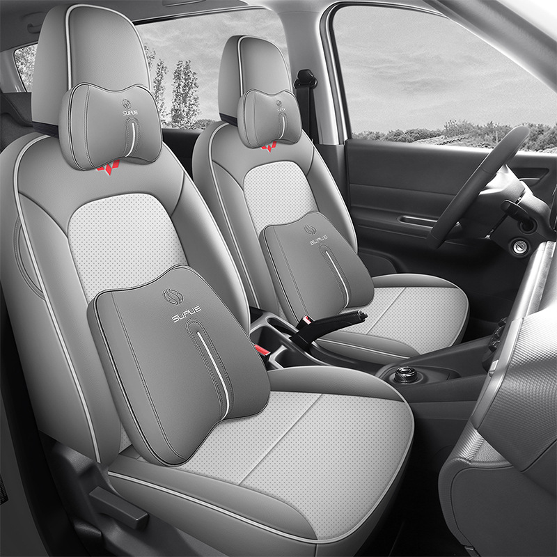 Hongguang EV — Wuling Modelə uyğun (Original) oturacaq örtükləri - two-seat-full-cover-deluxe-time-gray-hongguang