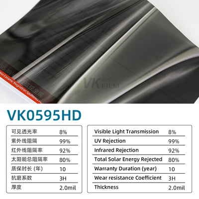 Automotive Film – car window film - 152m-15m-vk0595hd