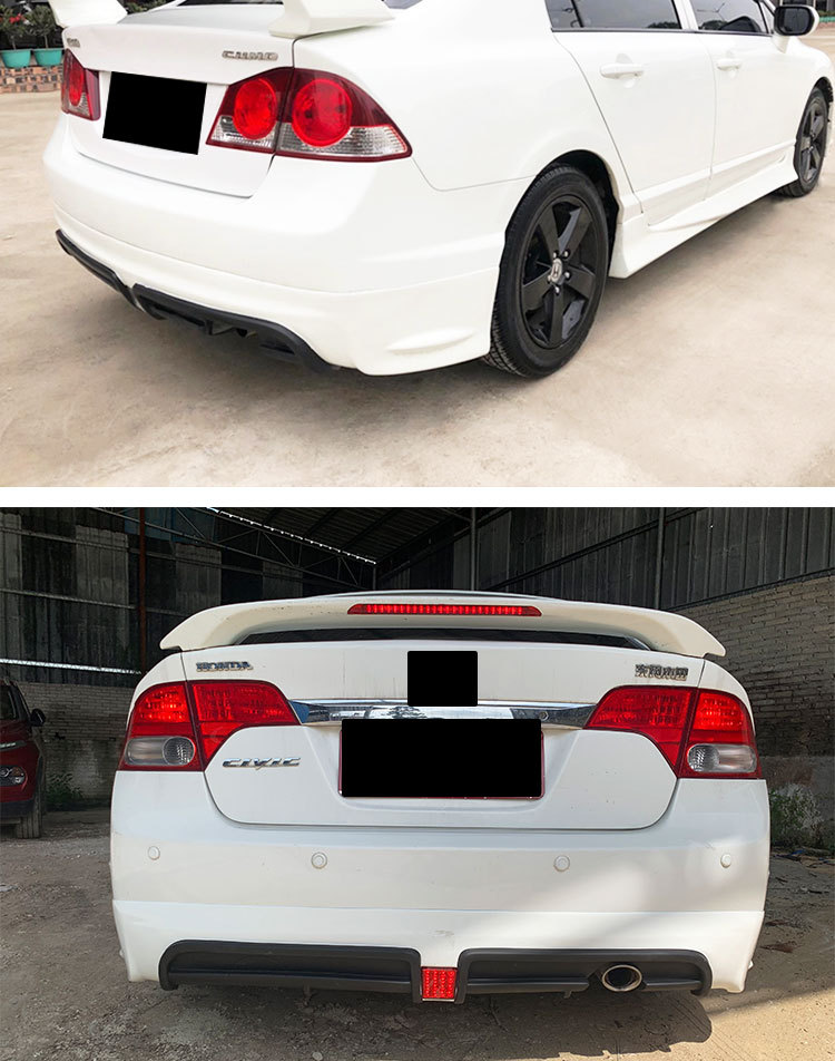 Suitable for Civic Civi Si Ming Modified Wide-Body Kit, Front Spoiler, Front Lip, Side Skirts, Rear Lip, Front Bumper Surround Kit
