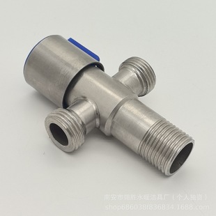 Stainless steel bathroom toilet water tank water heater balcony mop pool wire drawing double angle valve