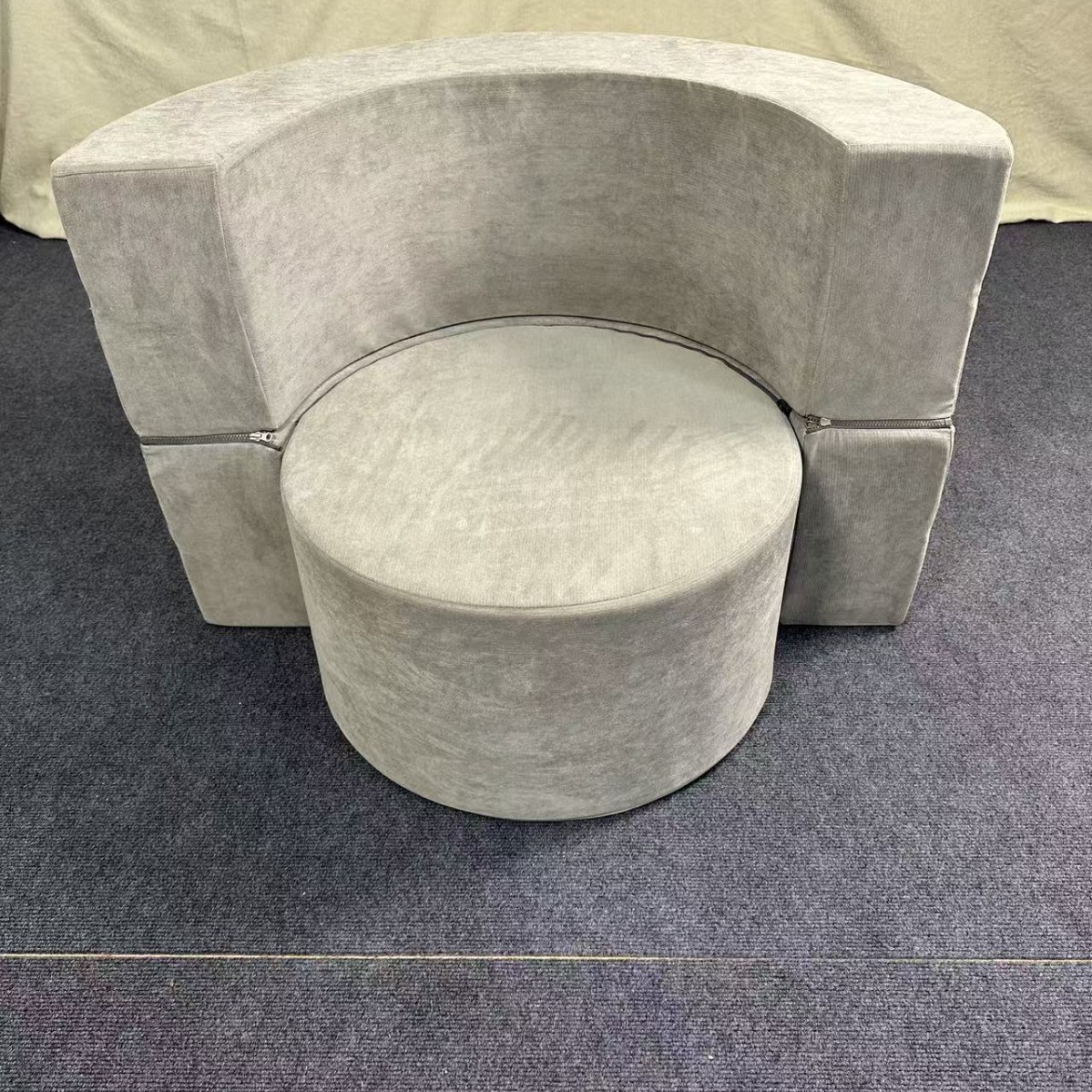 Modern Minimalist Round Floor Sofa Set A15 Two-In-One Spliced Sponge Cushion Furniture Deformation Children's Sofa