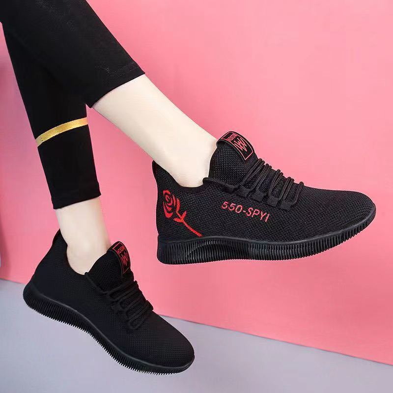 2022 Women's Shoes Winter Casual Sports Shoes Korean Style Trendy Easiest for Match Running Cotton Shoes Mom Elderly Walking Shoes