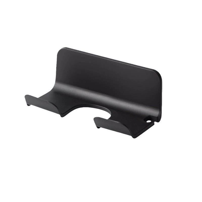 Wall-Mount Hair Dryer Holder, No-Drill Adhesive, Universal Corner Bathroom Storage Rack