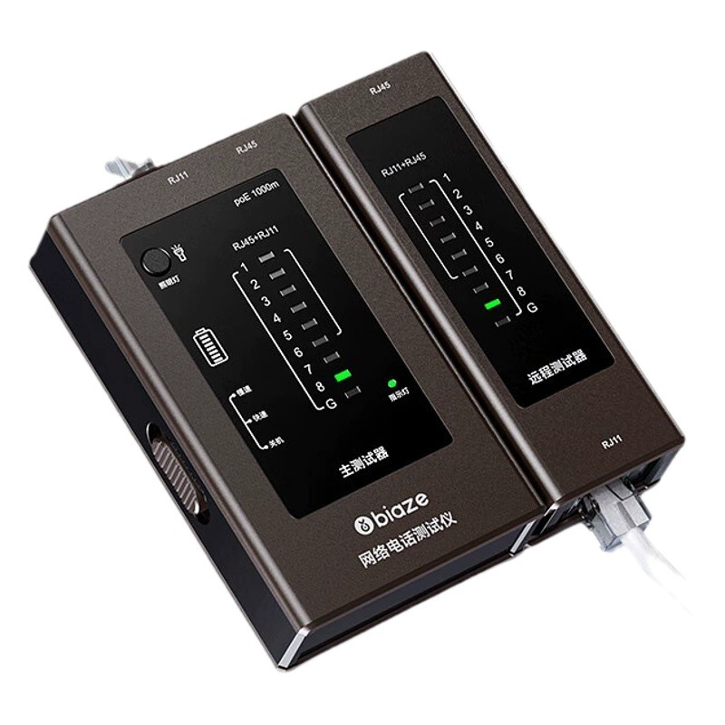 Biyaz кабельный тестер многофункциональный линейный тестер Компьютерная сеть Crystal Head линия тестер