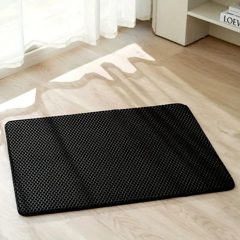 Double-layer Thickened EVA Cat Litter Mat, Washable & Splash-Proof, Multiple Sizes
