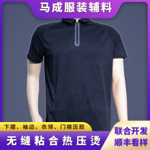 马成辅料工厂推荐服装无缝压胶拉链衣领袖口隐形无缝粘合快速出货