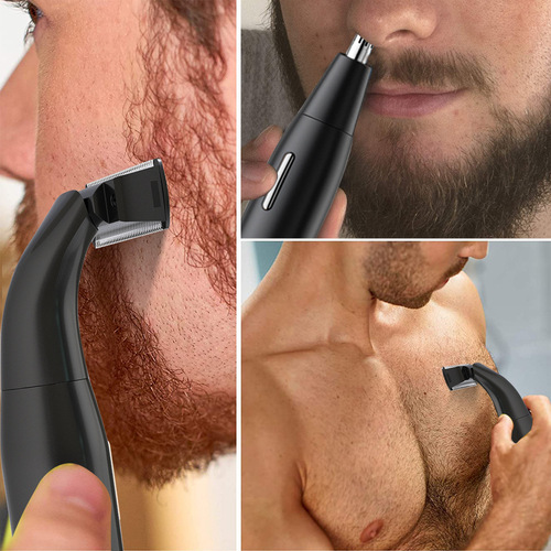 Cross-border rechargeable multifunctional women's shaver electric eyebrow trimmer private part hair remover men's shaver nose hair remover