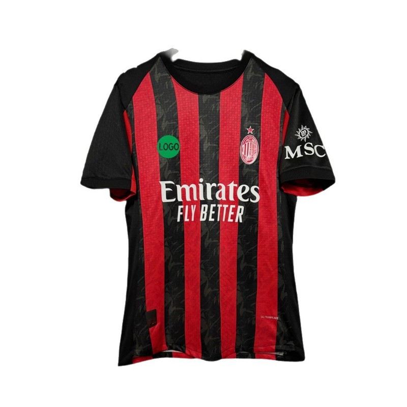 2526AC ミラン ホーム ジャージ No.14 モドリッチ No.10 レオ プレーヤー バージョン サッカー ジャージ 大人用 シングル トップ|undefined