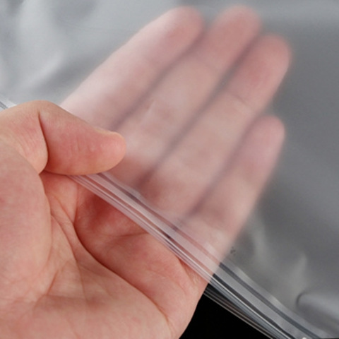 Ropa bolsa de embalaje bolsa de Protección Ambiental estándar transparente advertencia cremallera bolsa TEMU transfronterizo auto sellado bolsa Amazon e-commerce