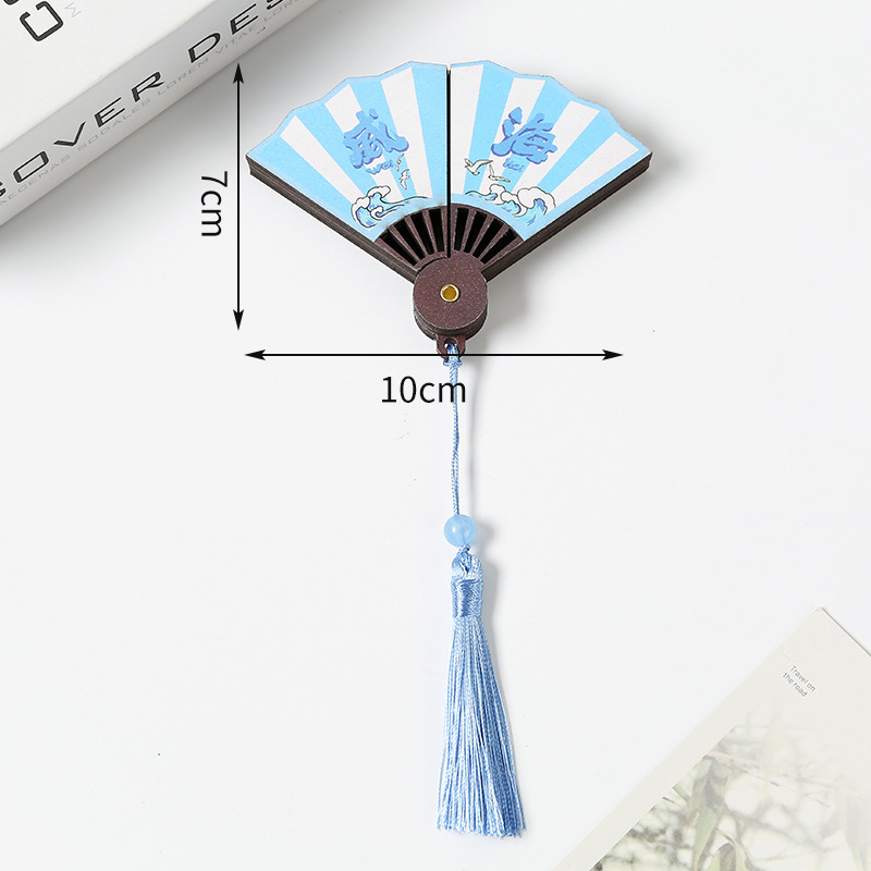 景点城市冰箱贴扇子木质冰箱贴磁贴强吸纪念品中国城市文创冰箱贴|undefined