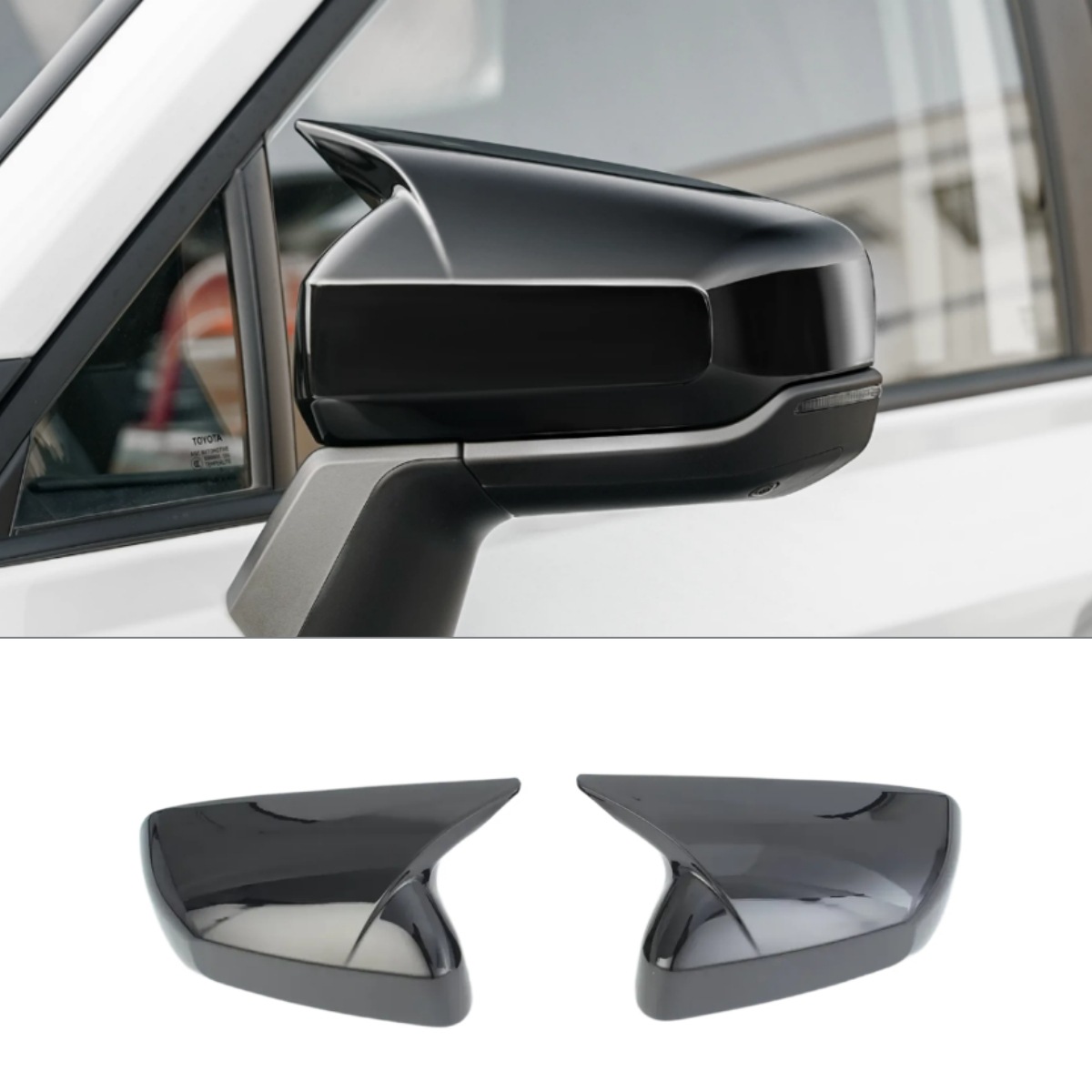 Suitable for Toyota Rav4 26 Models: Rearview Mirror, Fog Light Cover, Corner Protector, Rear Wing Side Cover, Rear Trim Strip