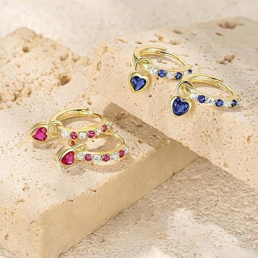 Cross-Border New Hot-Selling Pink Heart-Shaped Earrings, High-End Earrings, Fashionable Niche Design, Cute Earrings for Women