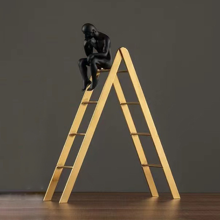 Escalera de espiga grande + pequeña negra