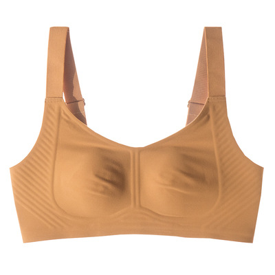 5549 tira de jalea sin costuras soporte suave inalámbrico más tamaño ajustable cepillado ropa interior térmica sujetador ultrafino de las mujeres