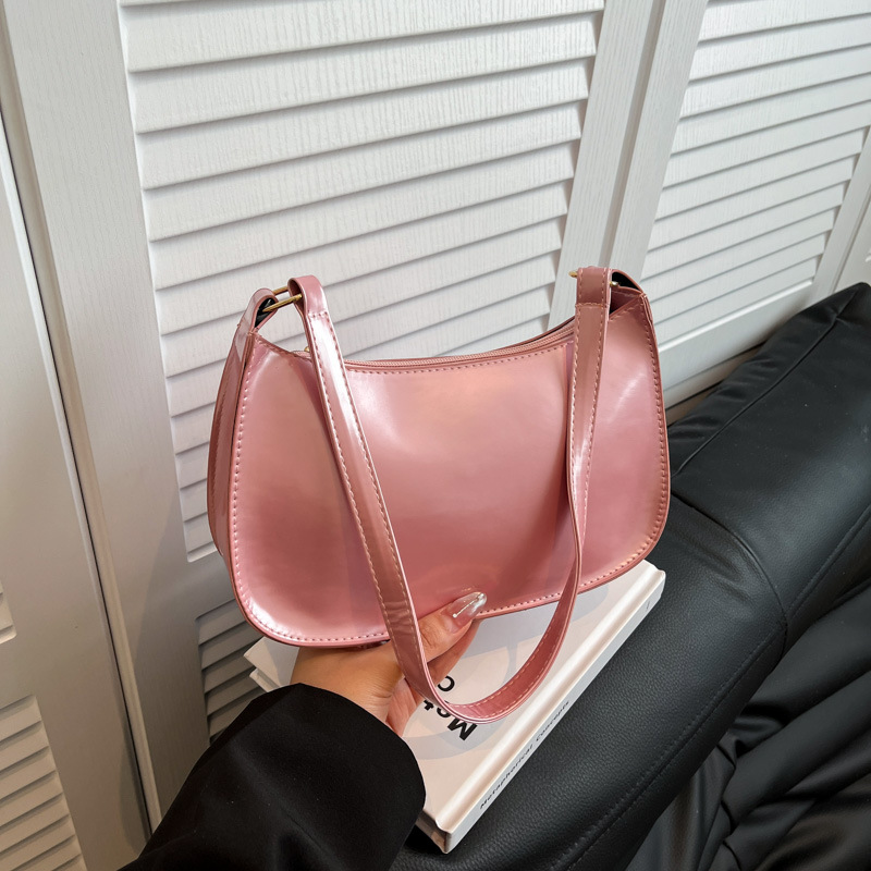 2025 nuevo bolso de axila de color caramelo bolso retro simple bolso de estilo occidental de moda bolso de hombro de mensajero femenino image 4