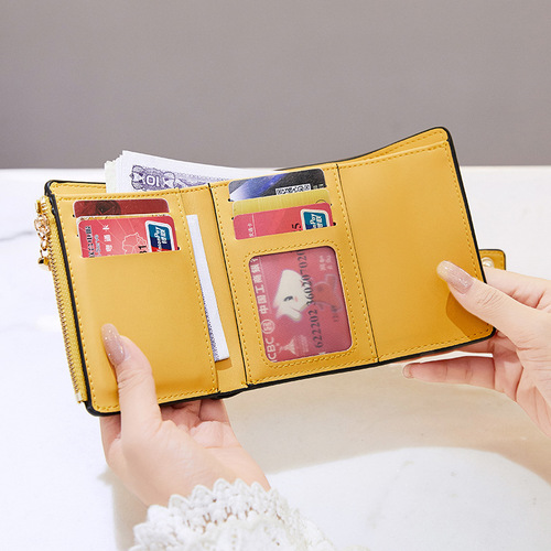 2024 Spring New Women's Multifunctional Handbag Uncommon Matchy-Color Small and Large Capacity Short Wallet