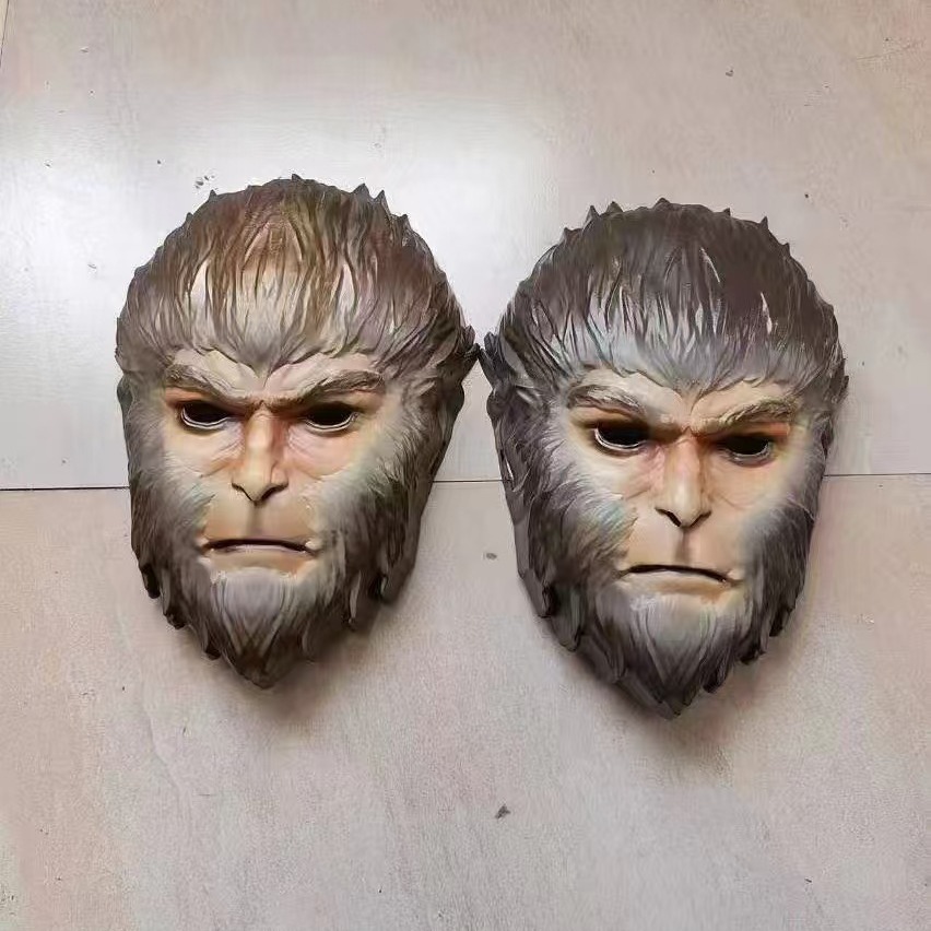 Explosive Black Myth Monkey King Plastic Full Face Mask Game COS Role Playing Mask Props