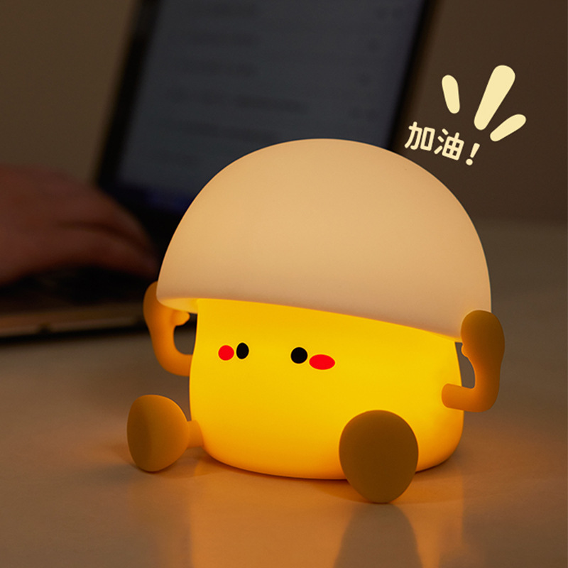 Lámpara Nocturna de Silicona con Diseño de Nube, Popular en el Extranjero, Recargable, Lámpara de Mesa Creativa, Luz de Ambiente Y