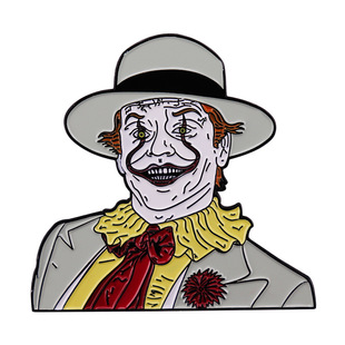 Clown Jack Nicholson brooch science fiction movie Batman villain badge