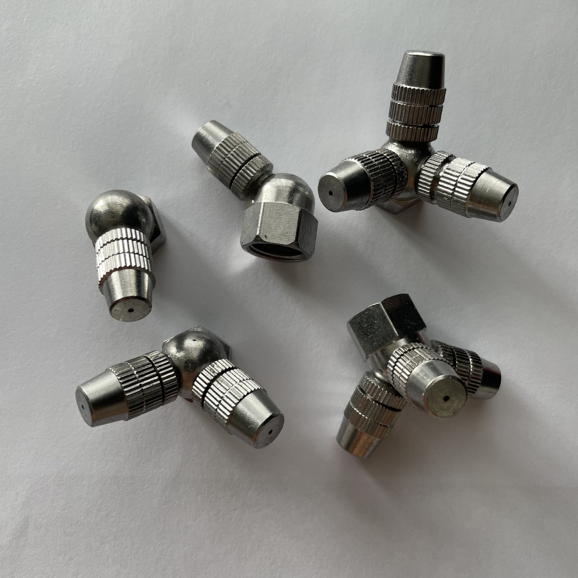 供应铜镀铬可调单孔双孔三孔圆雾喷头喷雾器喷头