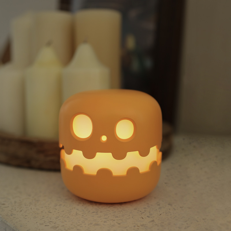 国境を越えた新製品のカボチャランプのベッドの上のハロウィーンの装飾的な雰囲気ランプの創造的な贈り物の小夜灯の充電両用|undefined