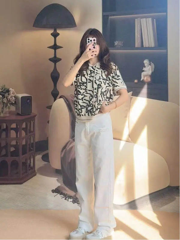 春夏设计感连帽短袖女大码显瘦T恤套装高级感气质上衣小个子女装|undefined