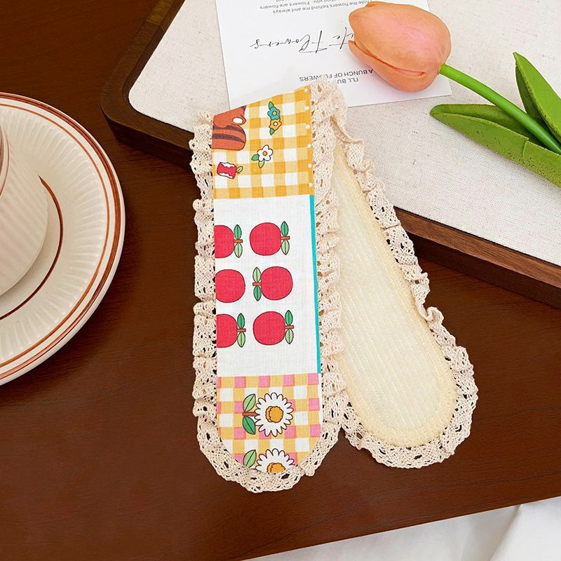 Otoño e invierno Sen correa de cabello de punto de acabado de cabello de atmósfera velcro estilo coreano pastílico flores trenzadas correa de cabello para mujeres