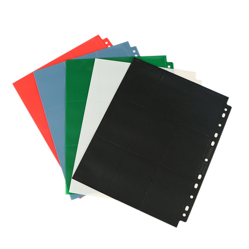 Henwei Magic: The Gathering Pokémon Yu-Gi-Oh TCG Ultraman Card 9-Grid 3-Layer Side Insert Spiral Page