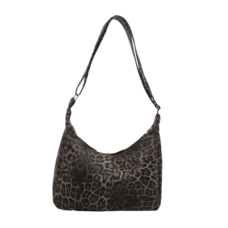 Leopardo de moda mochila de hombro de invierno 2024 nuevo estilo versátil in texturas de viaje de gran capacidad bolsa de mujer