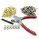 400 sets of 6mm flowering metal air eye buckle eye buckle installation tool hand press pliers suit ring nail hole shoe eye steam eye